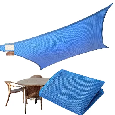 Eco-Friendly HDPE Woven Sun Mesh Cloth Shade Sail Outdoor Breathable Long Lasting Patios Decks Pergolas Backyard Gathering Areas