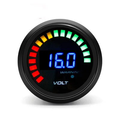 52mm LED Auto Digital 2 Inch Voltage Meter Digital Blue LED 8-18v Volt Gauge Voltmeter for Racing Car