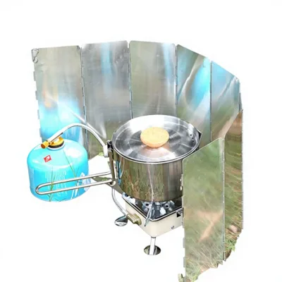 Outdoor Gas Canister Stove Wind Deflector & Shield Guangdong Made for Camping Cooking Model 20251