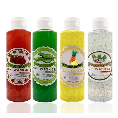 150ml Private Label Orange Pineapple Organic Feminine Wash PH Balance Yoni Shower Gel Yoni Wash Gel