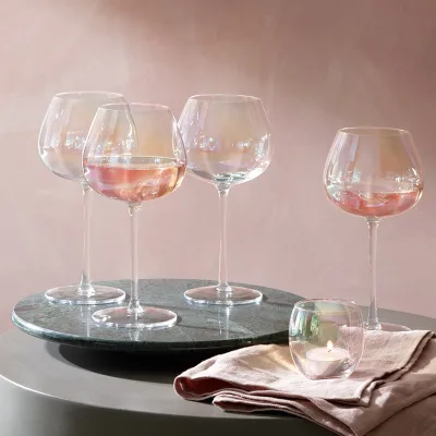 Creative Symphony Red Wine Glass Elegant Pearl Crystal Goblet for Serving Champagne or Wine Premium Beverage Set
