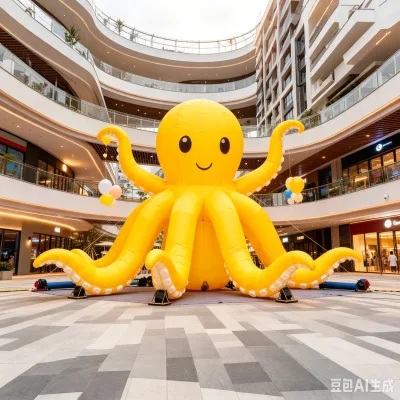 7m Length Inflatable Octopus Tentacles With Blower and LED Light for Inflatable Super Nightclub Decor
