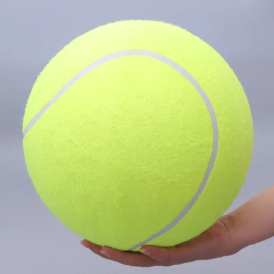 AMASPORT 24cm Oversize Jumbo Tennis Ball Signature Pet Toy for Dog Wool & Rubber Material for Sports Training & Entertainment