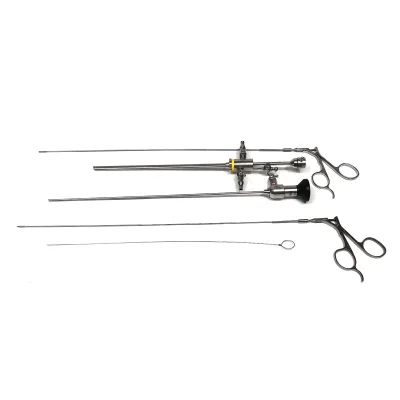 Uteroscope Set for Gynecology Surgery Reusable Manual Stainless Steel Rigid Hysteroscope
