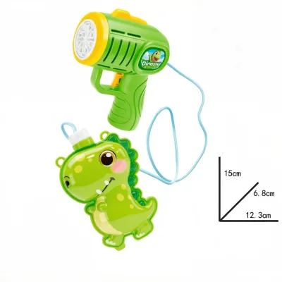 Unisex Kids 2-13 Years Backpack Filled Bubble Solution Summer Gun Set Light-Up Machine Indoor/Outdoor Game Durable ABS Plastic