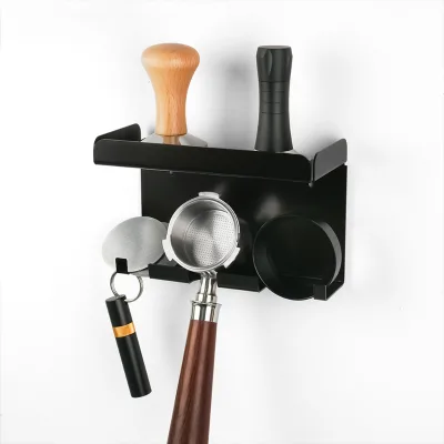 1PCS Wholesale Price Coffee Handle Powder Distributor Tamper Bar Counter Multifunction Coffee Machine Utensils Storage Rack