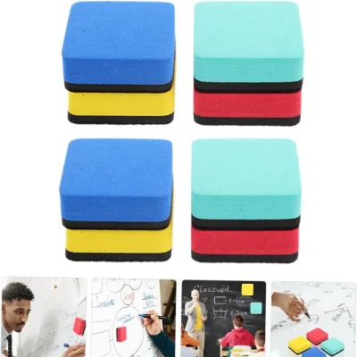 Customized Logo Magnetic Whiteboard Eraser Wipe Rectangle Board Erasermagnetic Dry Erase Board Promotional
