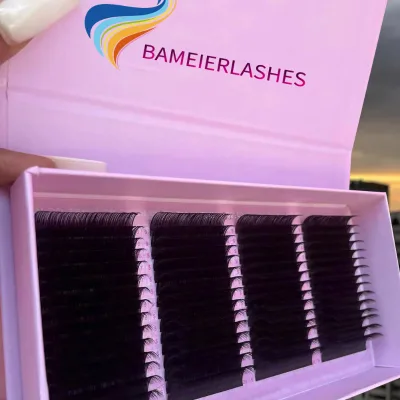 Las Supplies Volume Eyelash Extension 20 Lines Private Label 18 25mm Cashmere Lash Extension
