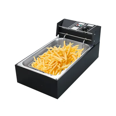 Zhongshan Manufacturer Multiple Functions 12L Stainless Steel Countertop No Smoke Electric Commercial Deep Fryer Household