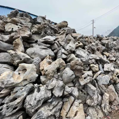 Outdoor Garden Decorate Natural Large Black River Rock Stone Boulder Landscapes