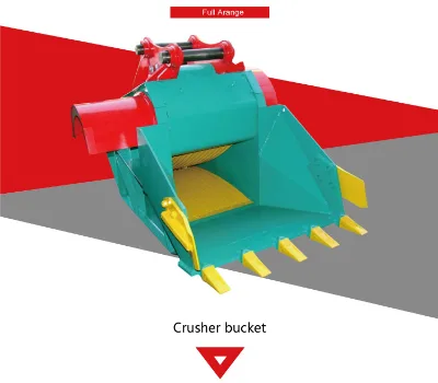 Bonovo Factory a Powerful Self-processing Crushing Bucket Grinds Stone and Concrete for 20-36T