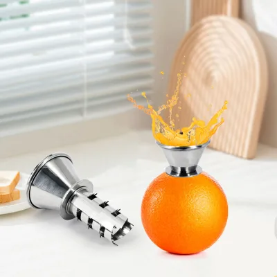 Ergonomic 304 Stainless Steel Lemon Squeezer Heavy-Duty Manual Citrus Press Effortless Juicing Easy Clean Durable Tool