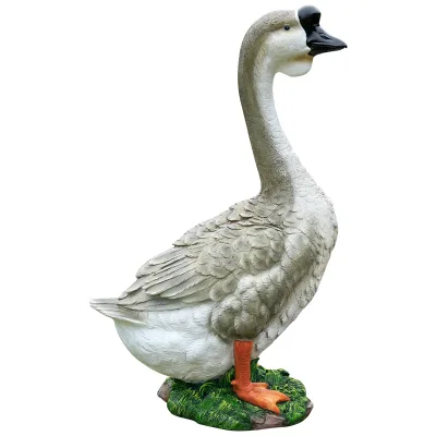 Garden courtyard cartoon duck decoration animal landscape sculpture sketch outdoor decoration