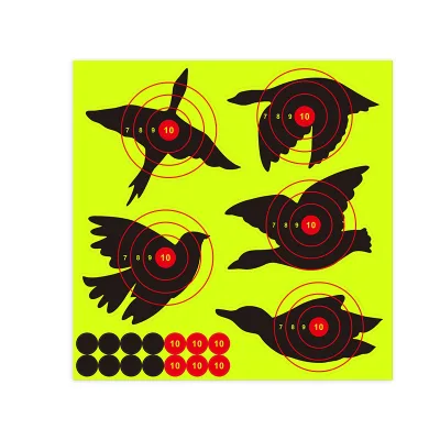 12 Inch Shooting Target Stand Outdoor Hunting Training Splatter Burst Reactive Paper Target Tactical Accessories