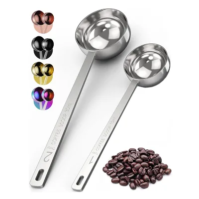 15/30ml Stainless Steel Eco-Friendly Coffee Measuring Spoon for Coffee Beans Milk Protein Powder