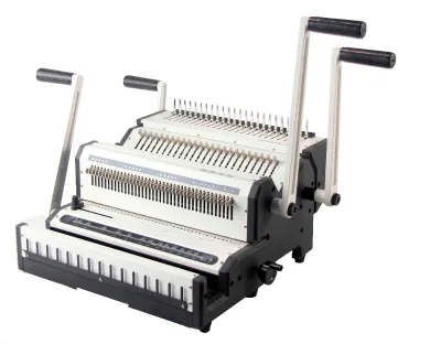 Multipurpose 2 in 1 Manual Hand Operated Heavy Duty Comb Electric Wire Spiral Coil and Double Binding Ring Binder Machine