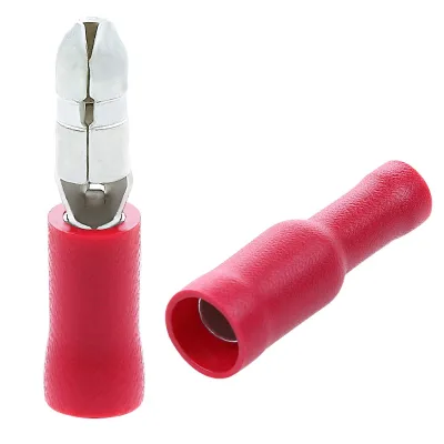 Bullet Connectors Male/Female Kits Wire Connectors Red PVC Insulated Copper Core Quick Splice Bullet Butt Terminals