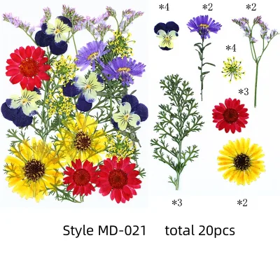 New Style Love Flower Sea Series Natural Mixed Real Dried Pressed Flowers for Resin