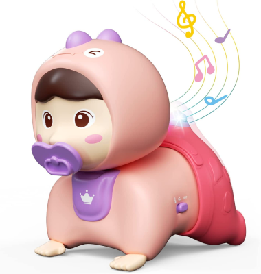 Baby Tummy Time Bed Toys Crawling Baby Toy Musical Moving Toys for Baby Girls