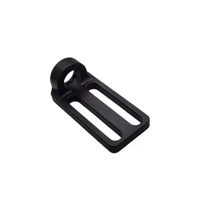 Long Double-point to Single-point Tactical Sling Buckle Adapter for Sling Ropes Made of Aluminum Alloy