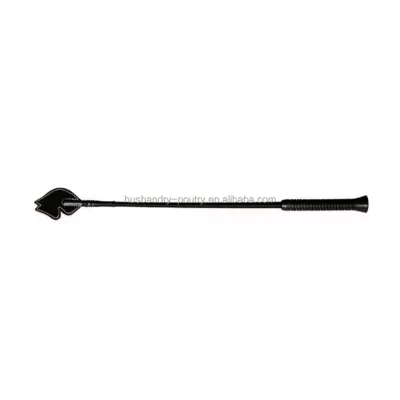 Horse Whip Riding Bat With Leather Flapper and Rubber Handle Junior Leisure Whip