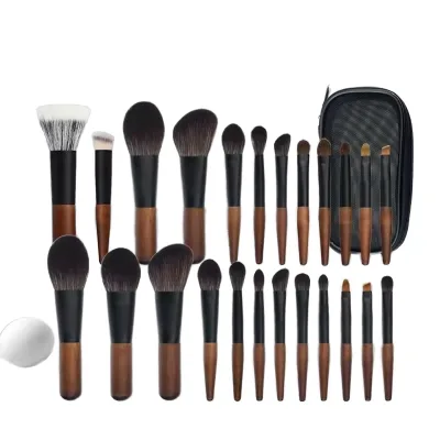 OEM ODM Skin Friendly Fiber Hair Compact Cosmetic Brush Custom Logo Private Label 12pcs Portable Travel Mini Makeup Brush Set