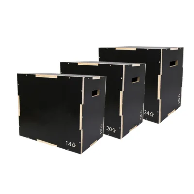 Wholesale Adjustable Anti Slip Wooden Plyo Box With Non-slip Coating