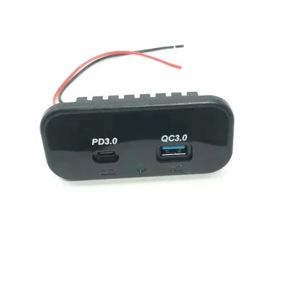PD QC 3.0 12V-24V Input Fast Charging USB Car Charger RV Wall Panel for Bus Seat Boat Motor Home