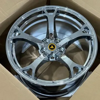 Jiangzao Custom 1 Piece Forged Wheels Rims 350z 370z Silver Chrome V1 Wheels G37 Q50 Forged Rims