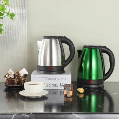 Factory Custom Household Electric Kettle Glass Water Kettle Portable Easy Clean Auto Shut Off Black Pots