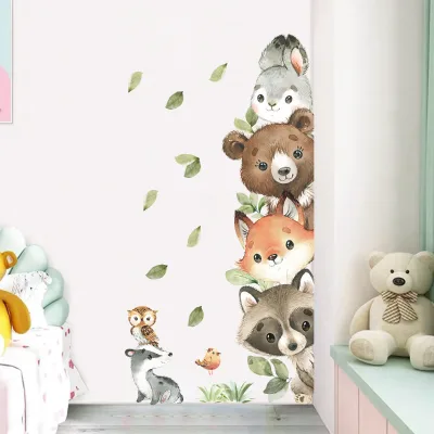 Cartoon PVC Wall Stickers Kids' Rooms Decals Art Deco Style Spring Format Nursery Home Decor