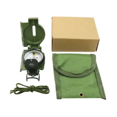 Geological Compass Outdoor Survival Waterproof Anti Shake Retro Multi Functional Handheld Compass