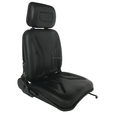 Foldable Tractor Seat and Forklift Seat with Headrest
