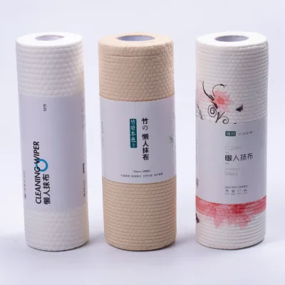 Environmentally Friendly Bamboo Reusable Kitchen Tissue Rolls, Cleaning Wipes, Super Absorbent