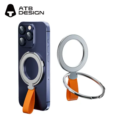 YOUGE Shockproof Silicone Ring Holder - Soft TPU Finger Strap with Phone Stand Feature, Protective Accessory