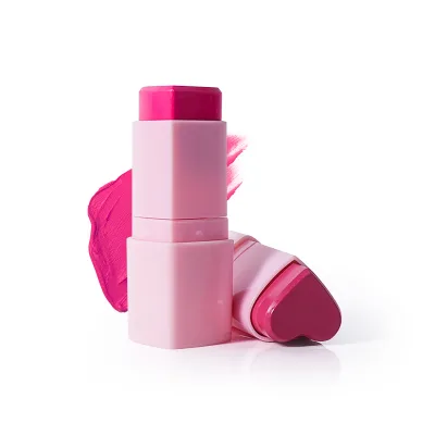 No LOGO Hot Selling Heart-shaped Rouge Stick Blush Stick Lipstick Natural Color Contour Stick Lipstick Blush