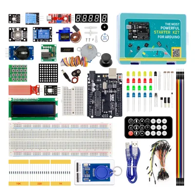 KUNOGSHUN OEM ODM the Most Powerful R3 Starter Kit 32 Project Complete DIY Programmable Electronic Set for Kids for Arduino UNO