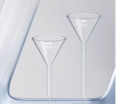 Glass Short-necked Conical/ Triangular Funnels, 30-150mL