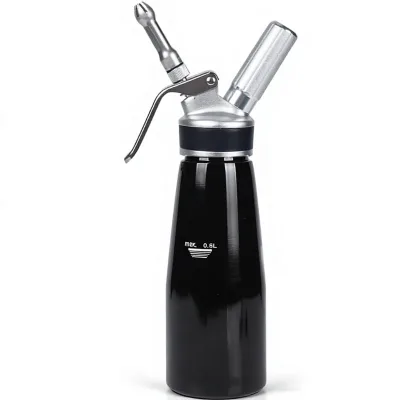 Hot Selling Eco-Friendly Aluminum 250ml for Cream Dispenser 9oz Cream Silicon Grip Dessert Tool Gift for Friends