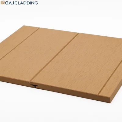 Traditional Farmhouse Wood Grain Aesthetic 15mm Fireproof Water Resistant Fiber Cement Siding Cladding for Exterior Suburban