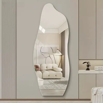 Frameless Room Decoration Mirror, Hotel Lighting, Dressing Table, Makeup, Asymmetrical Wall-hung, Irregular Mirror