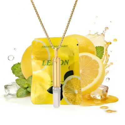Stainless Steel Fashion Vaporless Natural Herbal Anxiety Relief Diffuser Aromatherapy Essential Oil Nasal Breathing Inhaler