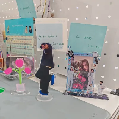 Kpop Style Acrylic Note Clip Message Holder Welcome Custom Note Clip Acrylic Stand for Kpop Merchandise Gift