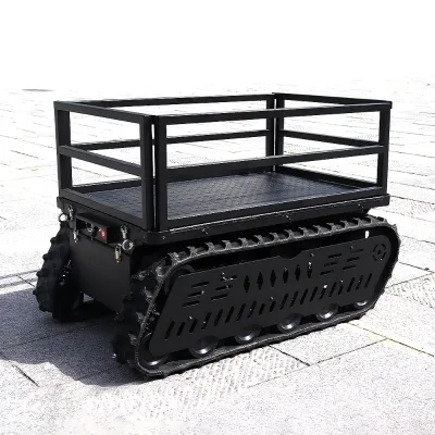 600kg Payload Rubber Track Undercarriage System ROS Robot Chassis