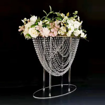 Wedding Stage Flower Decoration Wedding Flowers Decorations Stand Acrylic Flower Stands for Weddings