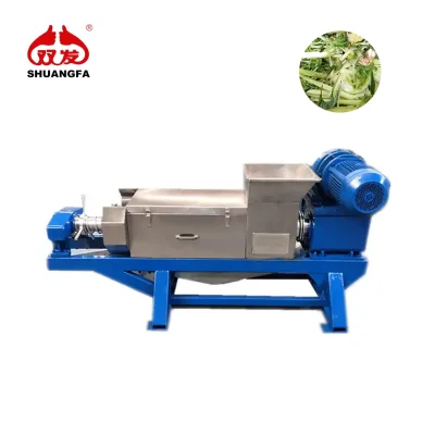 Double Screw Press Vegetable Juice Extraction Machine, Harmless Treatment Garbage Waste Residue Extrusion Dehydration