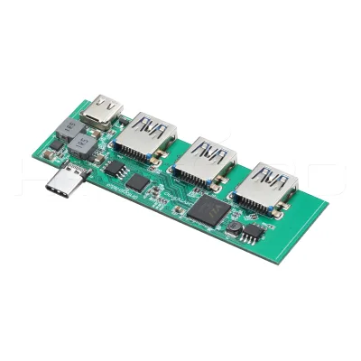 HYTEPRO Embedded Type C USB Hub PCBA H23 Built in OTG Function and PD Charging for Medical Devices and Industrial Automation