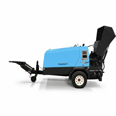 Minle Manufacturer Supply Semi-dry Mortar Pump Fast Conveying Speed Significantly Boosts Floor Construction Efficiency