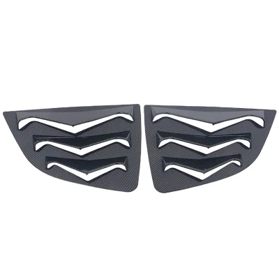 Carbon Fiber Car Rear Window Shutter Louver for honda Fit Jazz 2014-2020 Auto Kits Parts