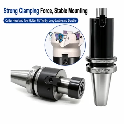 Hardened Internal Cooling BT40 FMB Face Milling Shank Extended Coarse Fine Tooth for BT30 BT50 Heavy Milling